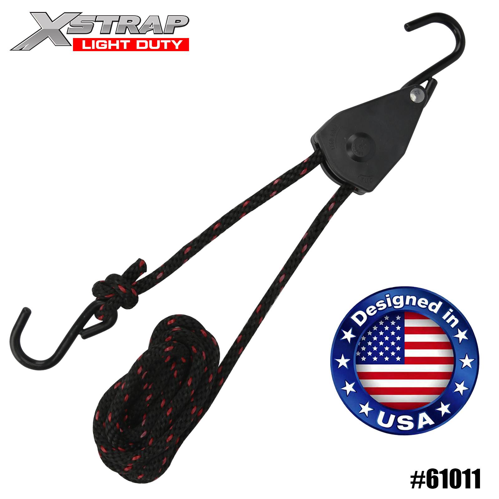 Xstrap 61011 3/8 اینچ x 8 اینچ 1PK طناب بند 83 پوندی SWL