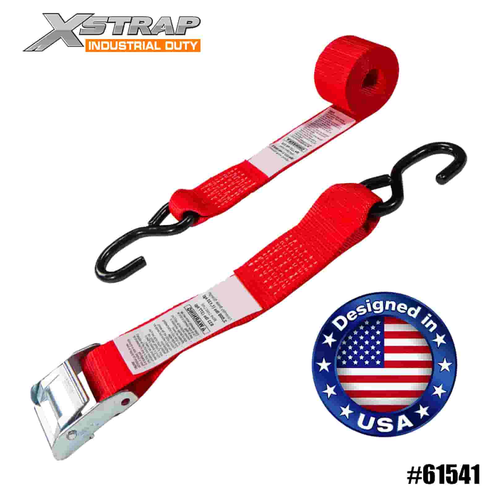 Xstrap 61541 2 اینچ 8 اینچ بند سگک موتور سیکلت بادامک بادامک 4PK با قلاب S 400 پوندی SWL